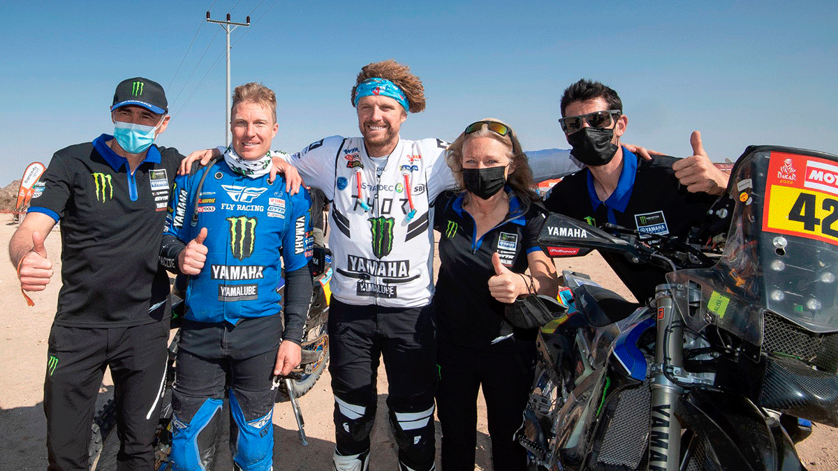 Termina el Dakar 2022 para Yamaha